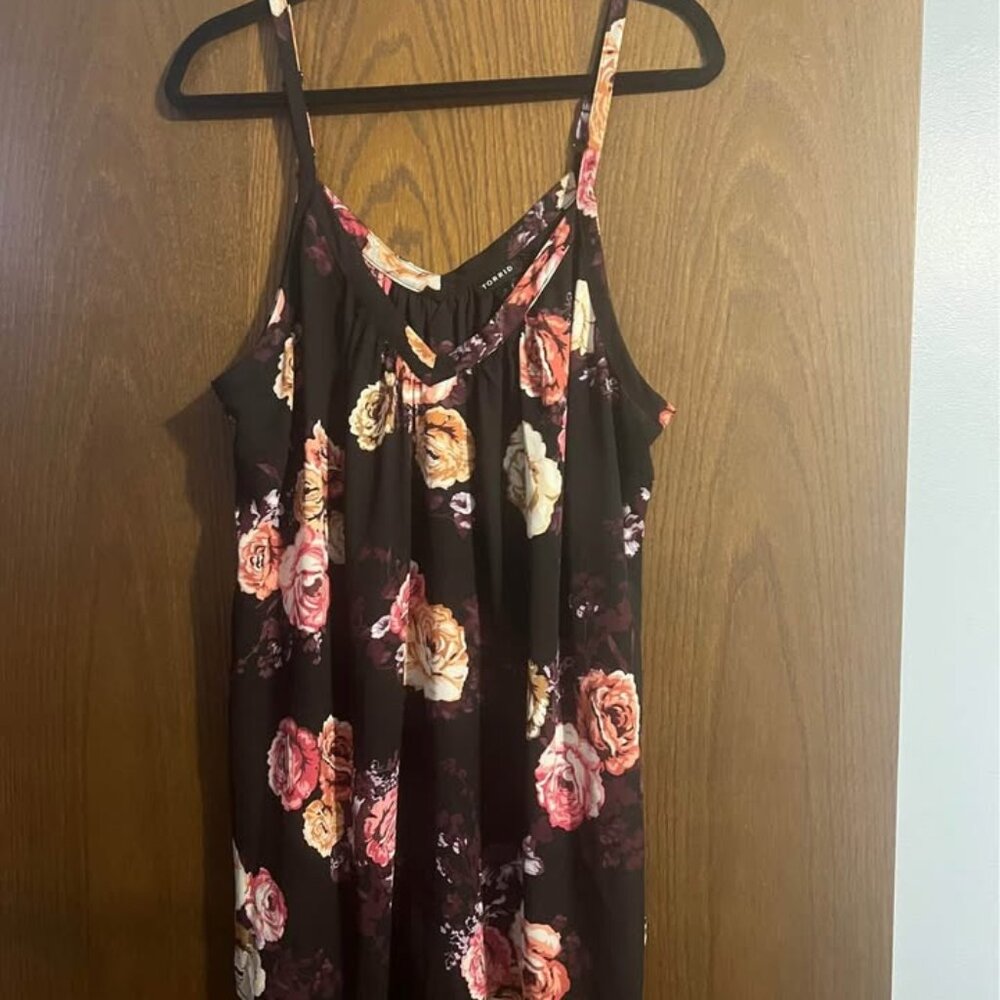 Torrid Pink and Black Relaxed Camisole